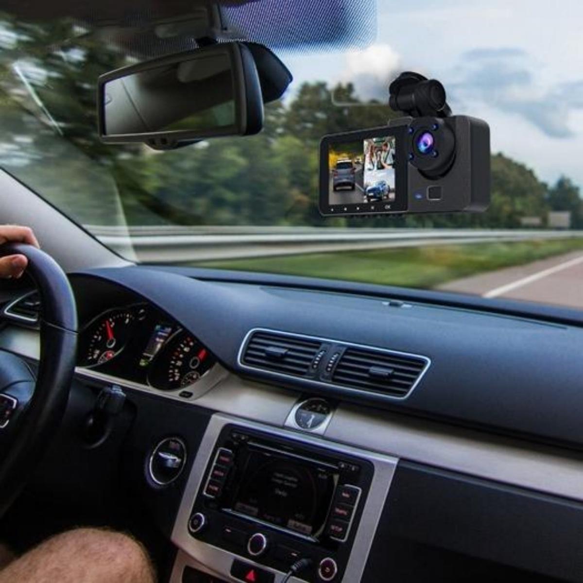 【US 2025 Deals for You Days】Car camera-4K driving recorder 32GB memory card, 24-hour front and rear driving recorder loop recording