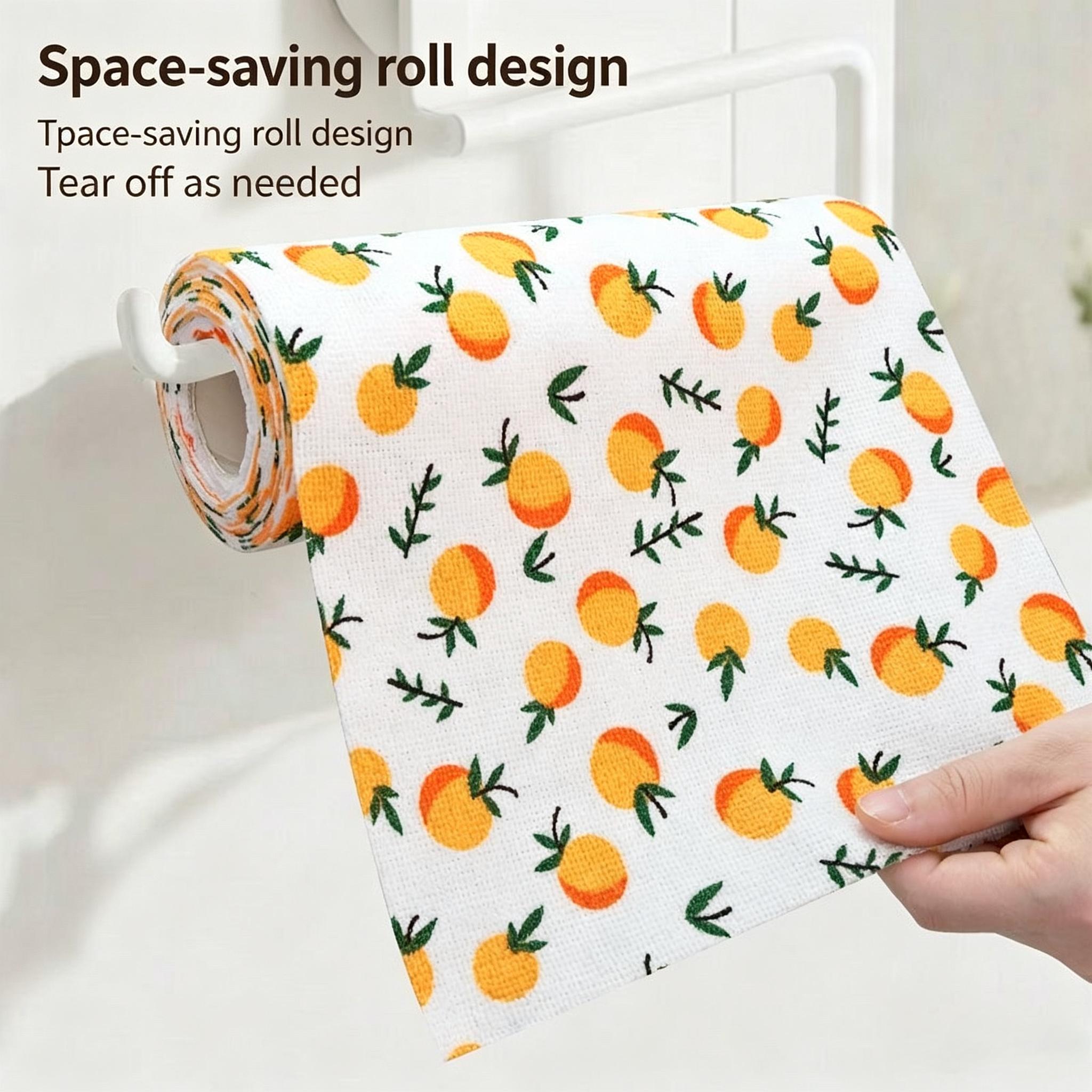 Hand-Tearable Disposable Kitchen Cleaning Cloths - Tear-and-Wipe, Water Absorbent, Oil-Resistant, Lint-Free, Easy Wiping, Wet & Dry Use, Ideal for Weekly Cleaning (Kitchen Cleaning Towels, Dishwashing Cloth)
