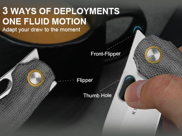 Kizer Seagull 14C28N Micarta V3770A1 automatic knife Blade edc  men