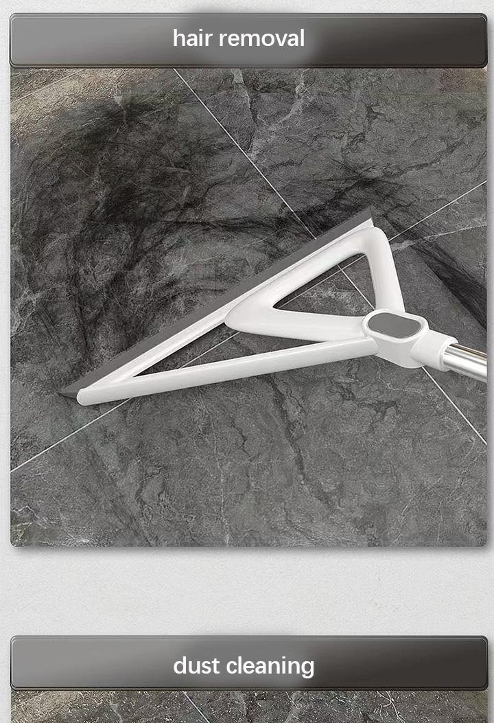 Triangle Sweeper, Magic Bathroom Water Scraper, Dual-Use Floor Cleaner, Efficient Water and Dirt Removal Tool, Essential Cleaning Aid, Home Cleaning Tool, Household Cleaning Tool, Water Broom, Shower Broom Squeegee