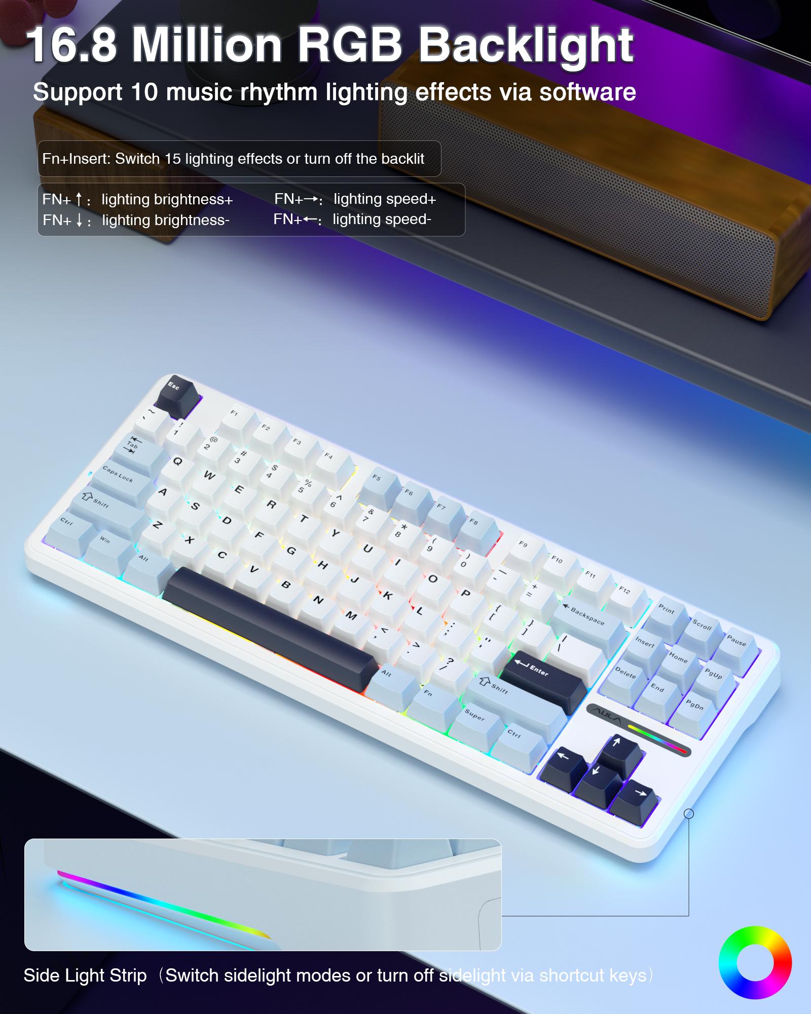 AULA F87 Wireless Mechanical Keyboard,75% TKL Custom Hot Swappable Keyboard,Gasket Mount Gaming Keyboard with PBT Keycaps,Pre-lubed Greywood Switches,2.4GHz/USB-C/BT5.0 RGB Backlit Mechanical Keyboard TikTokShopfalldealsforyou AULA F87 Wireless Mechanical Keyboard,75% TKL Custom Hot Swappable Keyboard,Gasket Mount Gaming Keyboard with PBT Keycaps,Pre-lubed Greywood Switches,2.4GHz/USB-C/BT5.0 RGB Backlit Mechanical Keyboard TikTokShopfalldealsforyou