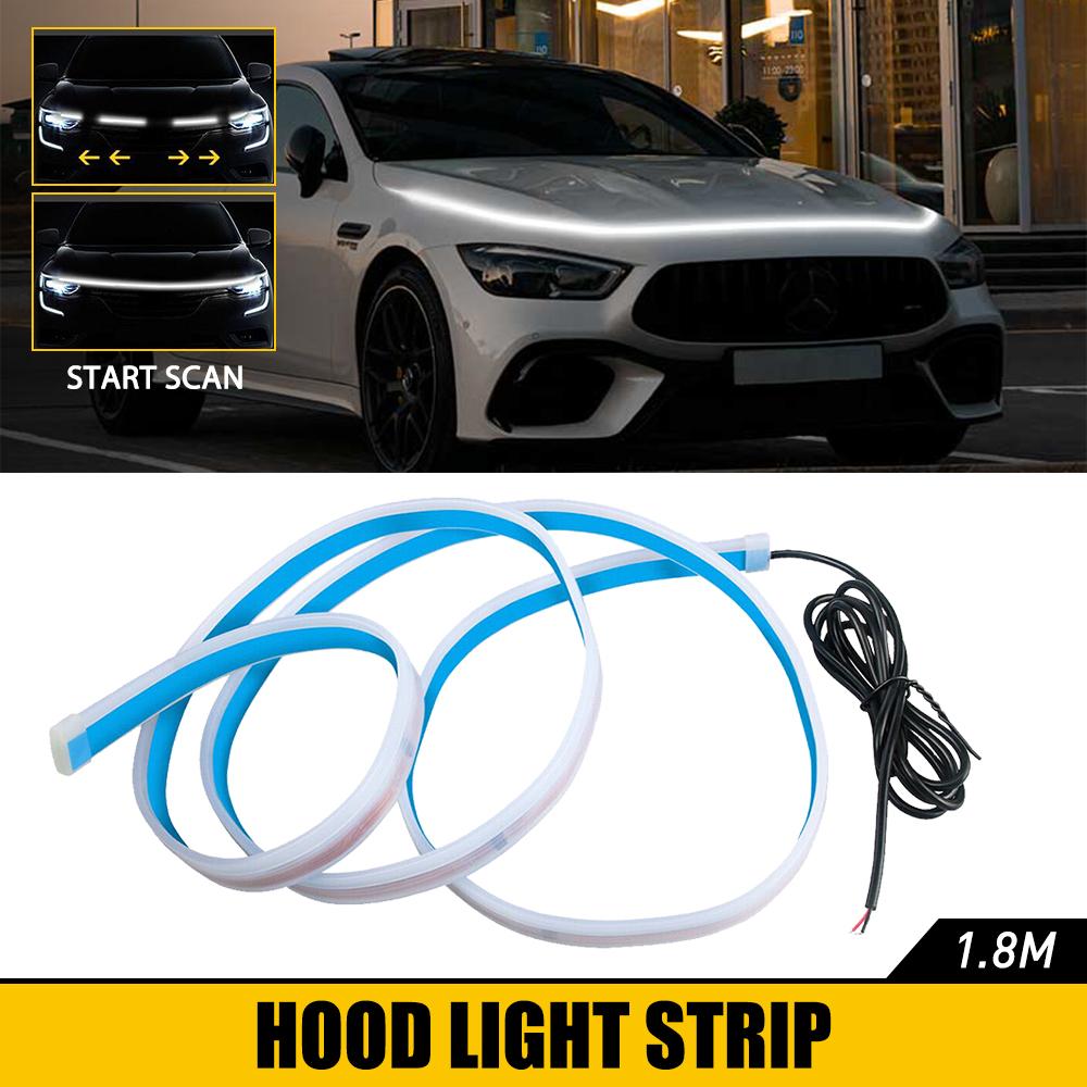 Dynamic Scan Start Up Hoodbeam Kit, Flexible Car Hood LED Meteor Strip Lights Dynamic Scan Start Up Hoodbeam Kit, Flexible Car Hood LED Meteor Strip Lights