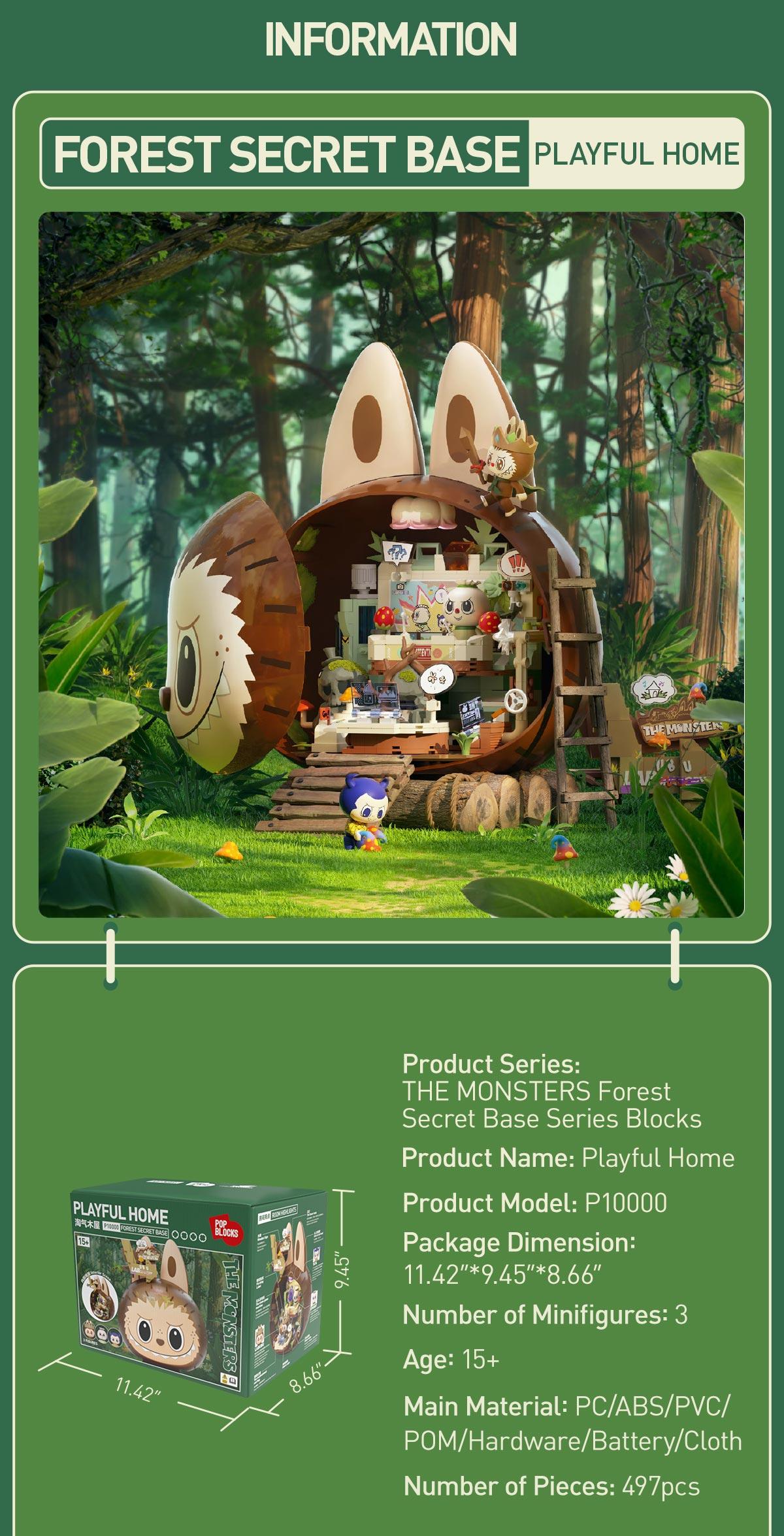 POP MART THE MONSTERS Forest Secret Base Series Blocks Part 1