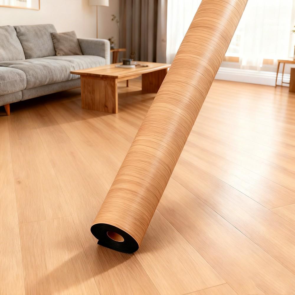 2/5 roll vintage luxury flooring, Vinyl Floor Tiles - heavy-duty thickness, peel and reel, suitable for homes, offices, large coverage area (40cm x 300cm), floor covering - vinyl - luxury finish, Self Adhesive Textured, Peel and Stick Flooring