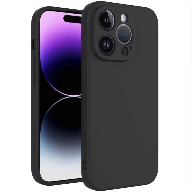 Phone Case for iPhone 18 Pro Max 18 Pro 17 Pro Max 16 15 14 13 12  Pro Max Plus Precision Camera Lens Protector Shockproof TPU Matte Anti-Fingerprint Slim Cover,Soft Liquid Silicone Feel Phone Case,Phone Case for iPhone 18 Pro Max 18 Pro