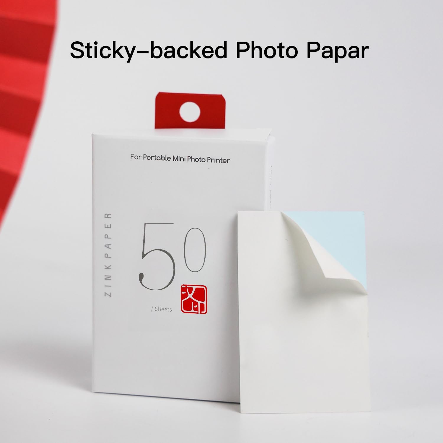 HPRT MT53 Photo Paper for Mini Printer, 2x3 Inch Sticky-Backed, Shareable Zink Photo Paper, 20 & 40 Sheets Pack Options