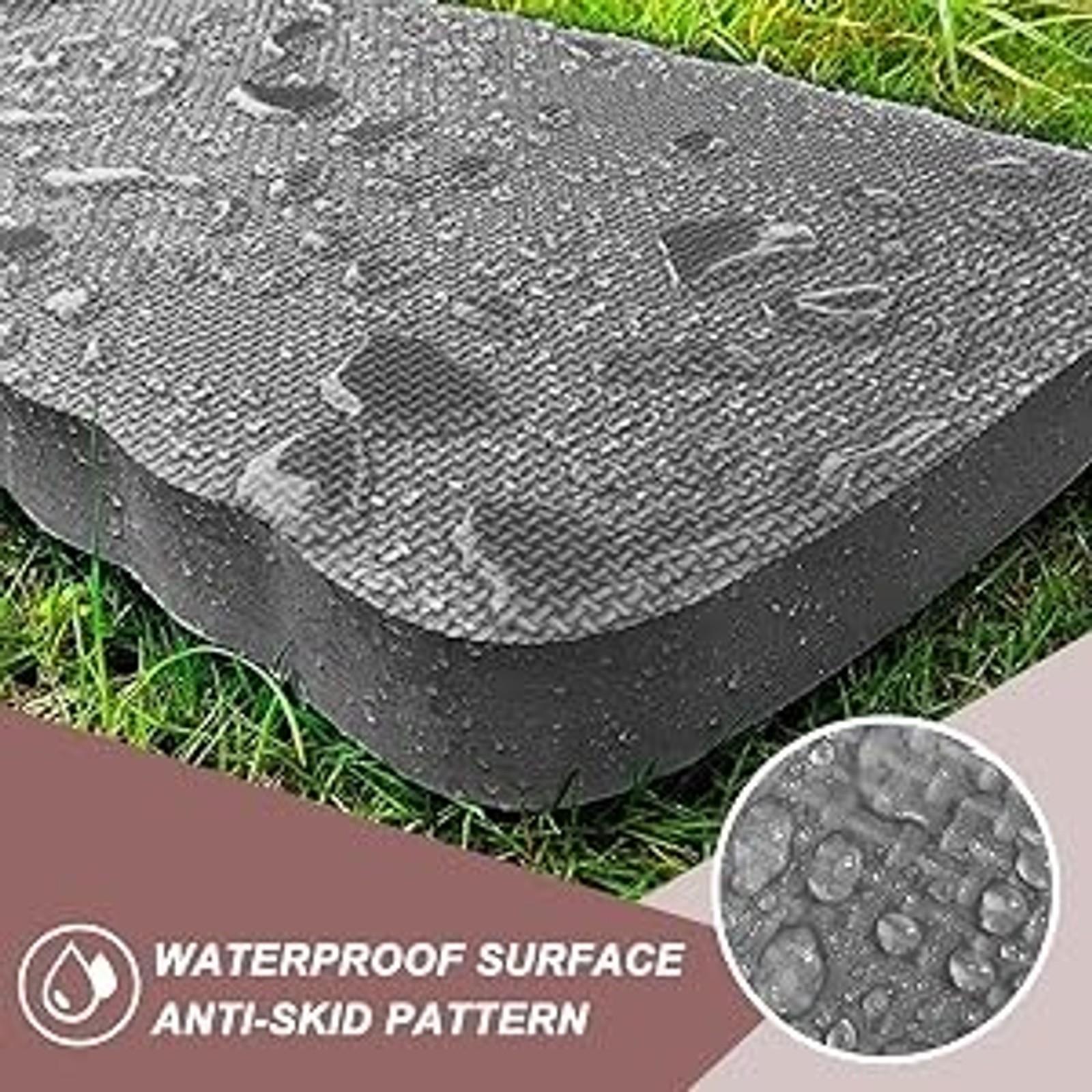 Thick Kneeling Pad 2-Pack - Waterproof, Comfortable & Stain Resistant Multi-Functional Kneeler Pad for Gardening, Baby Bath, Yoga, Praying and Exercise, Deep Grey(Gift)