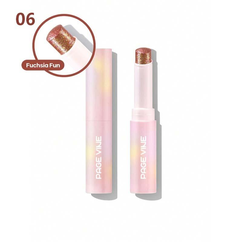 PAGE VINE Popular Water Gloss Jelly Highlight Eyeshadow Stick Super Shiny Multi-color Eyeshadow Highlight Stick