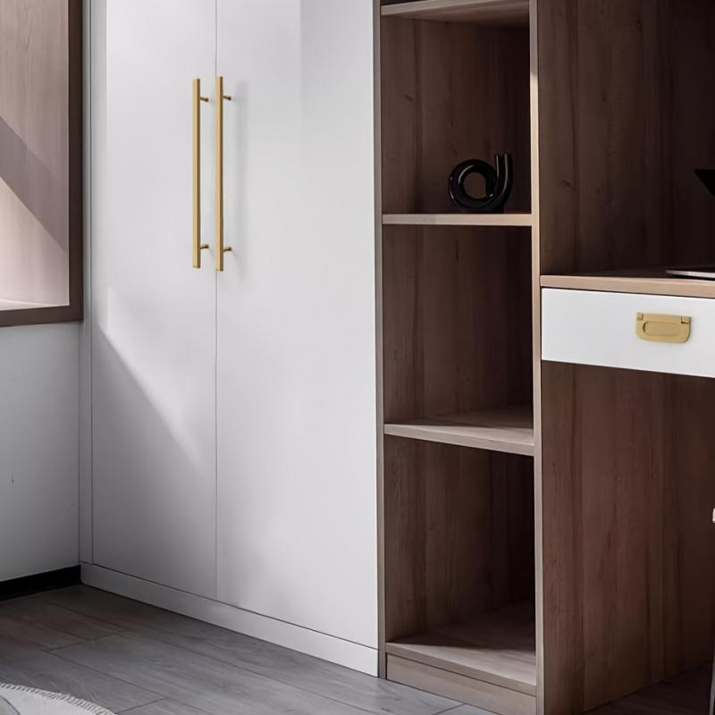 Set of 12 Golden Stainless Steel Knobs for Kitchen Cabinet Doors And Furniture Drawers, Featuring T-Bar Handles