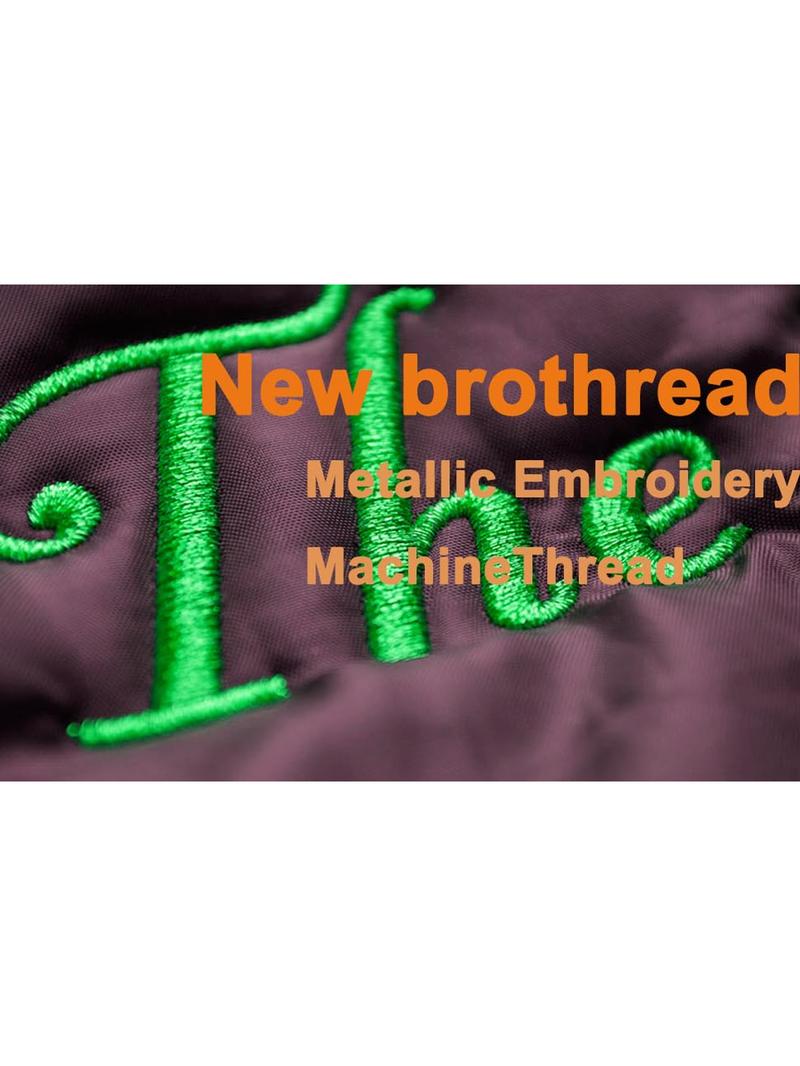 Multiple Assorted Colors Metallic Embroidery Machine Thread Kit 500M (550Y) Each Spool  Sewing Thread  DIY Elegant Clothing Polyester Resistant Seamless Stitching