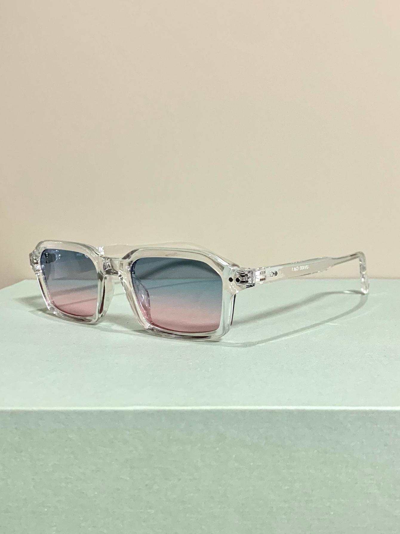 Small Frame Rectangular Glasses, Simple Fashion Trend Decorative Eyeglasses for Men and Women