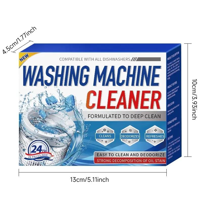 Automatic Washing Machine Tub Cleaner, Dishwasher Stain Remover Tablets, Effective Cleaning Agent for Home Appliances