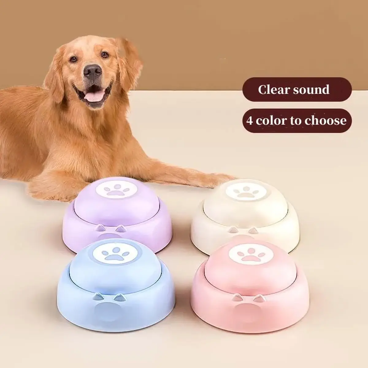 Dog Communication Buttons Voice Recording Button for Pet Training Buzzer 30 Second Record Playback Funny Gift for Talking Pet Rechargeable Chirping Flapping Toy