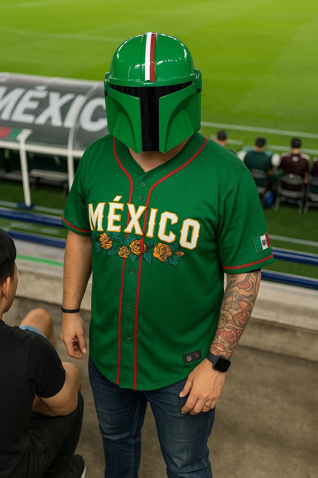Men's Mexico Guadalupe Embroidered Baseball Jersey,Button Short Sleeve Sports Jersey,Loose Breathable Soft Comfort V-Neck Top,Gift for Game Day