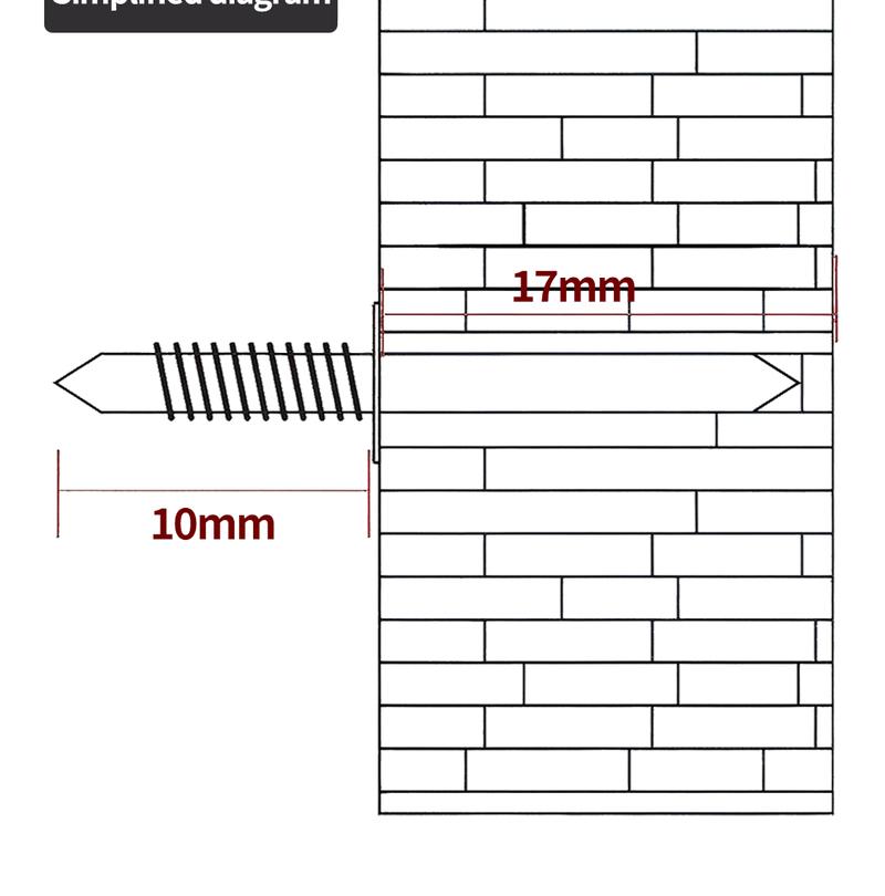 SOPAMI 200 Count Non-Marking Double-Headed Skirting Nails Sturdy Damage-Free Wall Installation Kit for Easy Application Functional Mounting Nails for Baseboards Wall Panels Furniture Cover Plates No Drilling Required