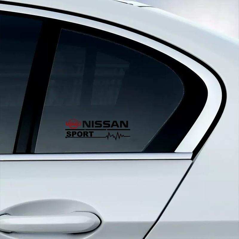 2 Piece Car Door Handle Decal Tire Rearview Mirror Sticker, Fits Nissan Nismo Almera Tiida Juke Teana Qashqai 350z 370z Gtr