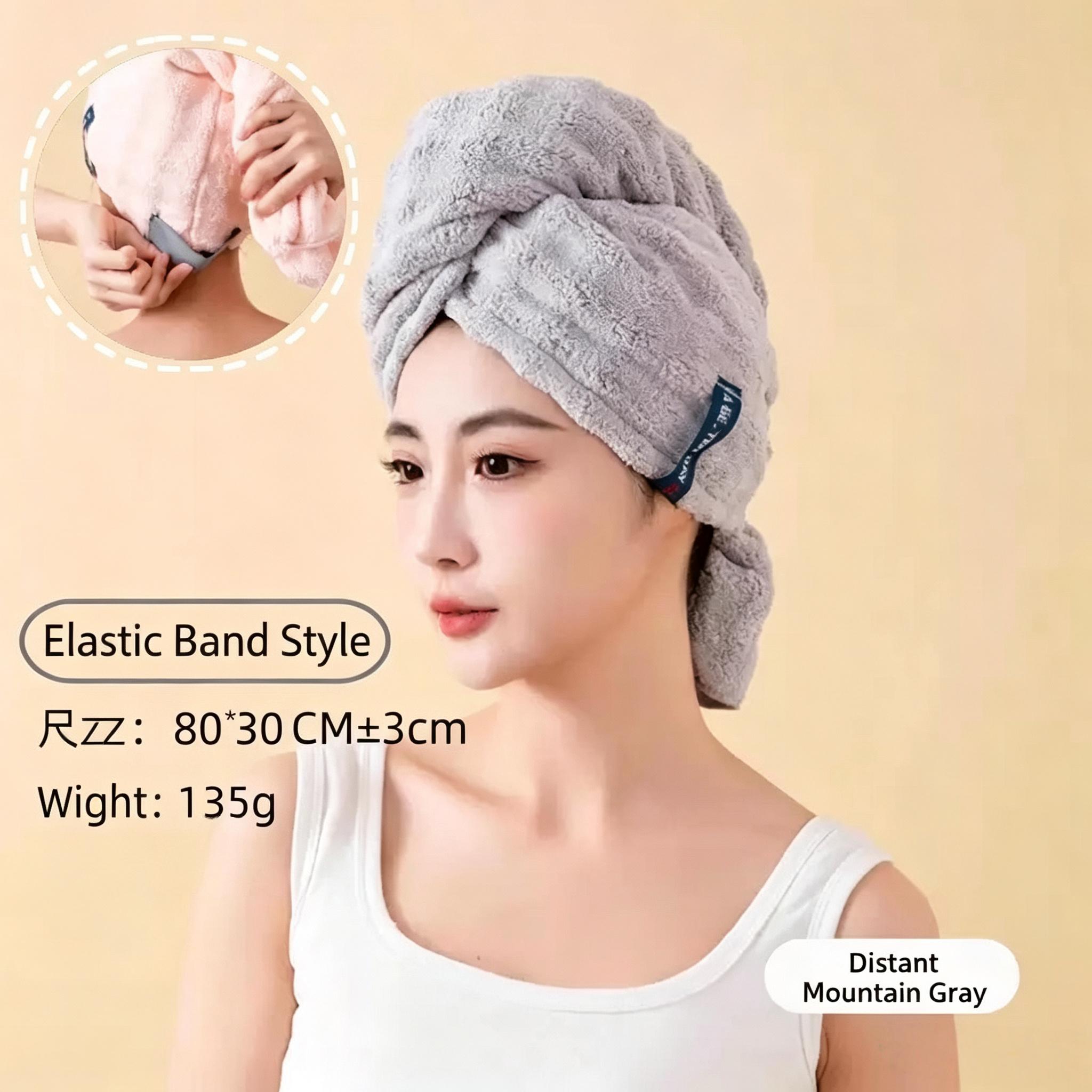 Women's quick-dry hair towel, absorbent and thickened, new style shower cap towel head wrap