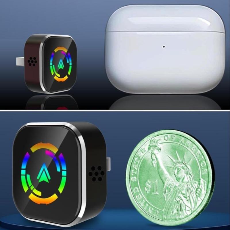 Wireless Apple Carplay Adapter, Compatible with iPhone & Android, Fast Connection, Mini USB Design, Plug-And-Play, No Delay