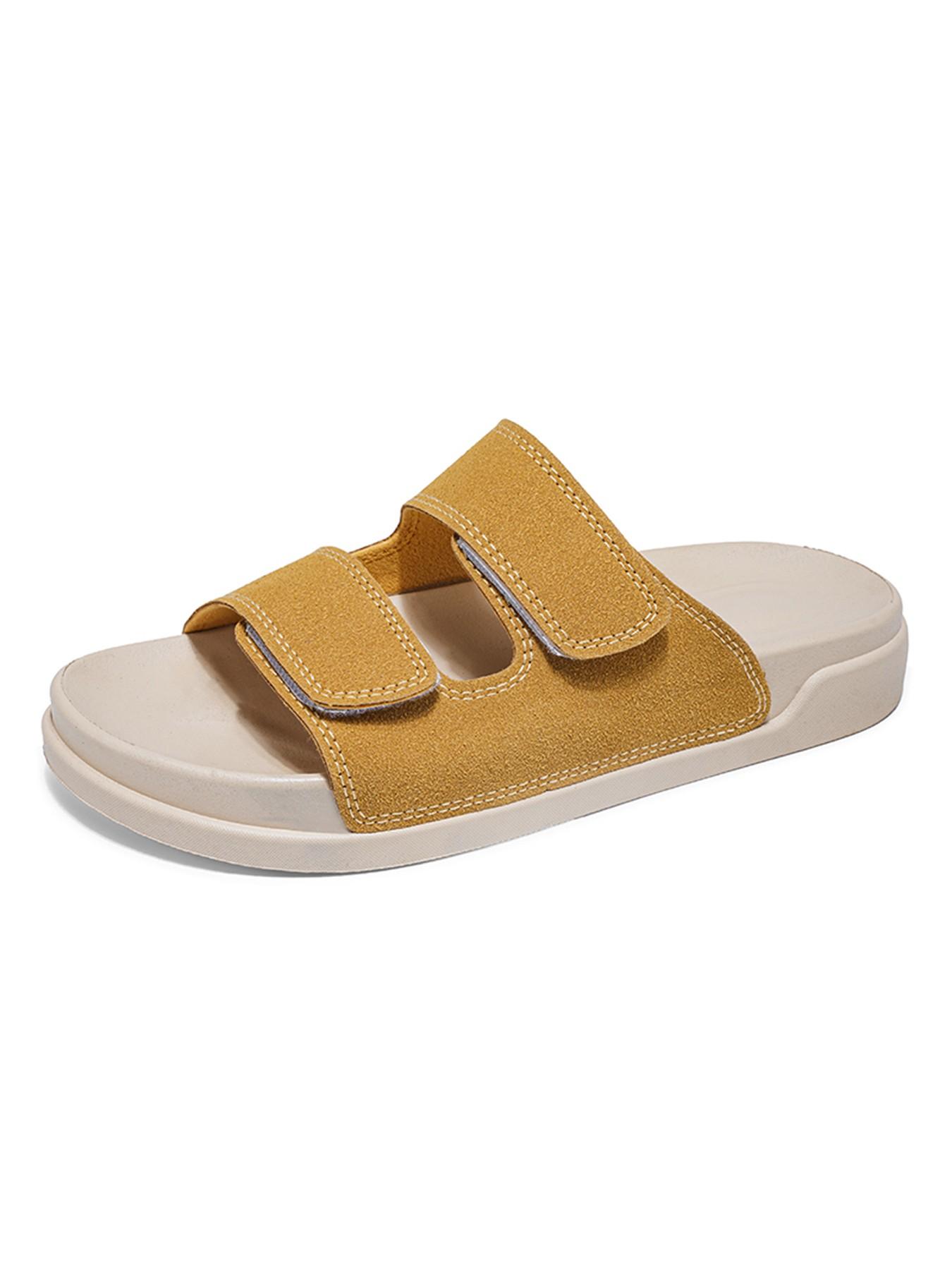 Men's Casual Sandals, Summer Outdoor Anti-Slip Beach Shoes, Fashion Youth Breathable Comfort Multifunctional Trendy Flip Flops