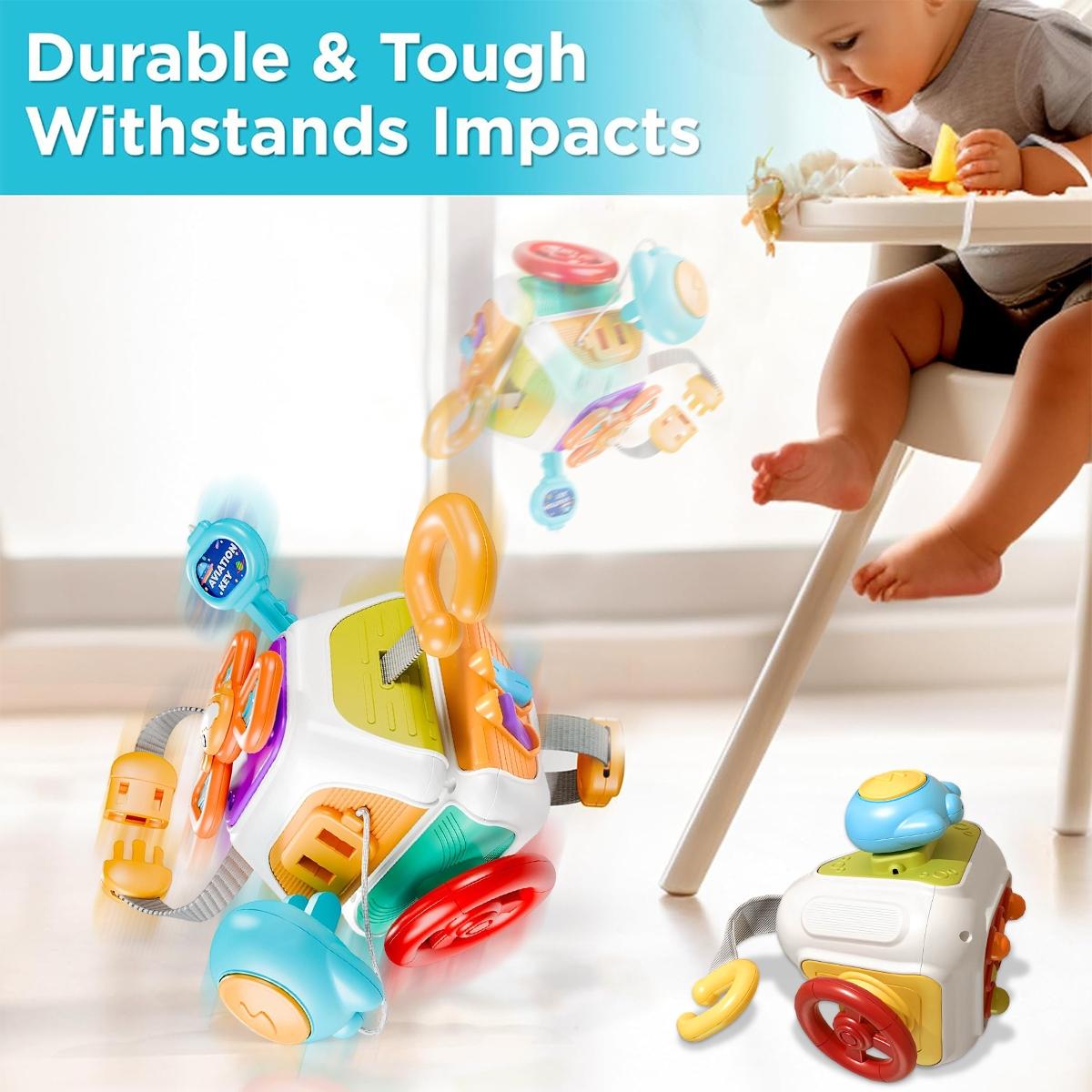 Educational Toys Sensory Busy Ball Practice Skills Educational Toy for Baby, Infant Baby Toysr Skills, Perfect Holiday Gift, Toddlers Travel Birthday Christmas Holiday Festival Gift