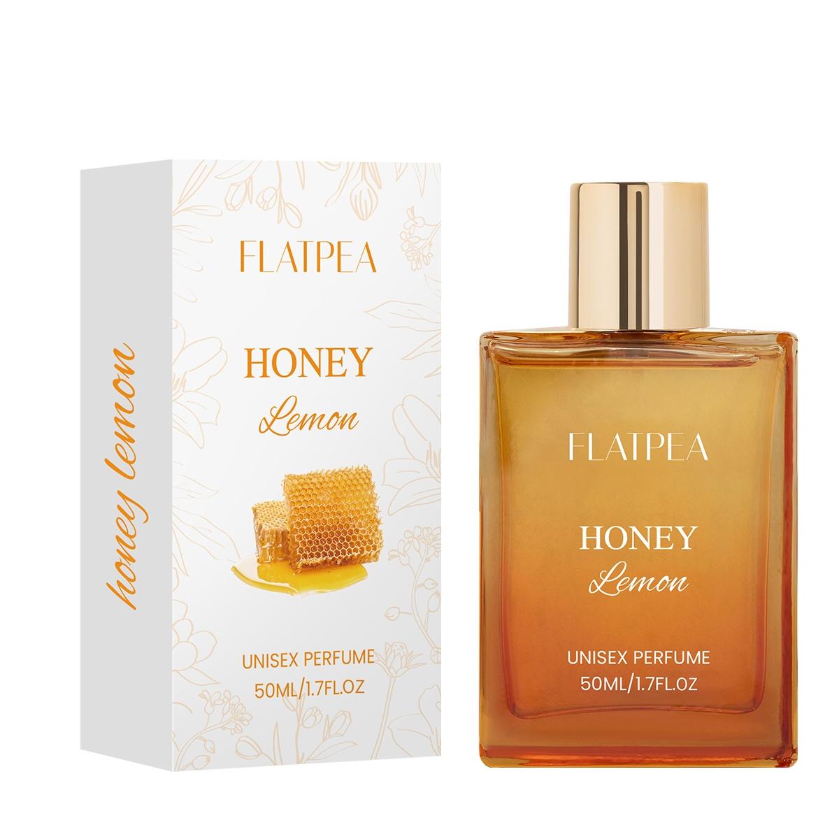 50ML Honey Lemon Perfume, Rich Layered Unisex Scent for Men & Women, Fresh Lemon with Rose, Long Lasting Fragrance for Daily Use