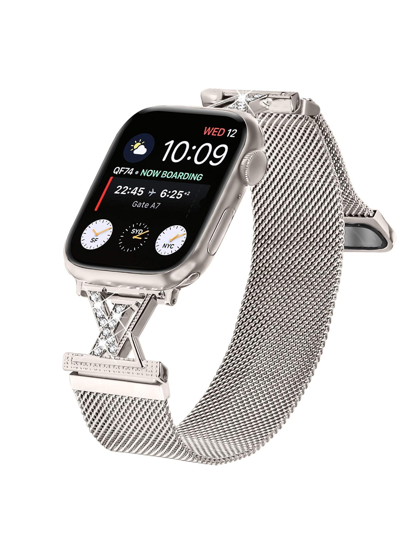 Slim Milanese Bracelet, Adjustable Magnetic Loop, Bling Crystal Hardware, Casual Style, All Seasons Accessory