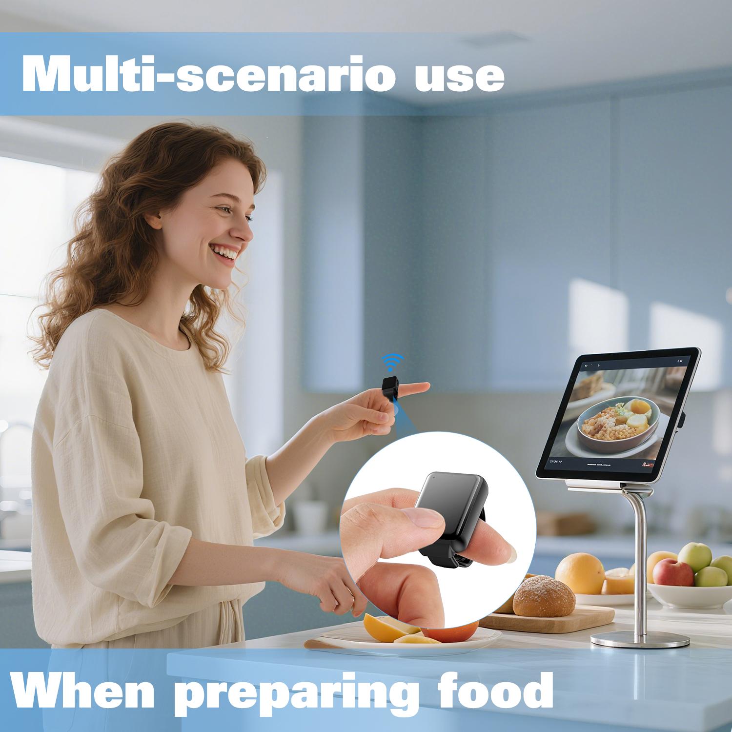 Multifunctional Ring Remote Control Wireless Rechargeable Bluetooth Compatible for iOS Android Cellphone Camera Stabilizer Multiplatform Touchscreen TikTok Scrolling Multifunctional Ring Remote Control Wireless Rechargeable Bluetooth Compatible for iOS Android Cellphone Camera Stabilizer Multiplatform Touchscreen TikTok Scrolling