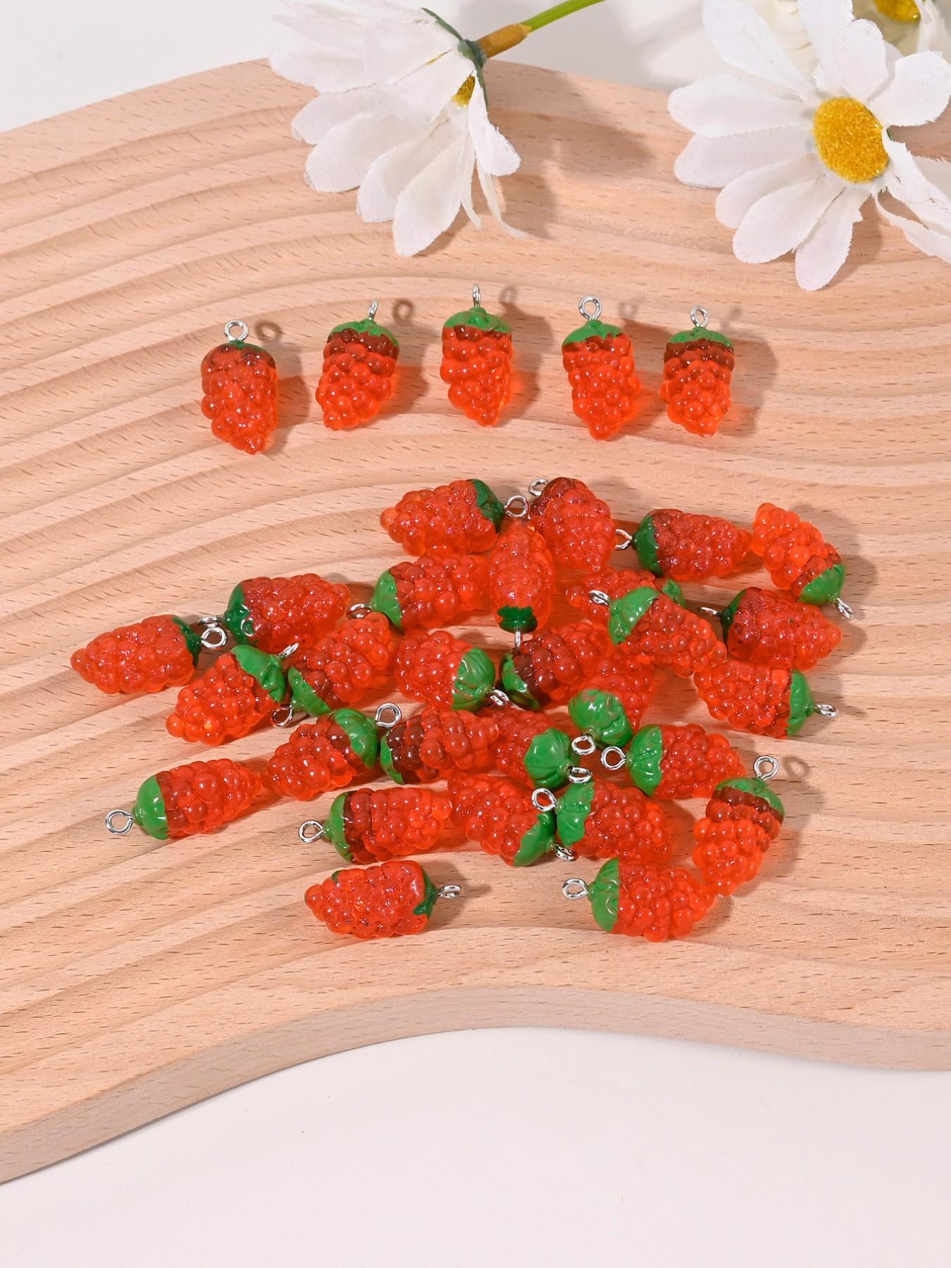30 Cute Grape Charms for DIY Jewelry Making, Perfect for Earrings, Necklaces, Bracelets, Keychains, Daily Accessories