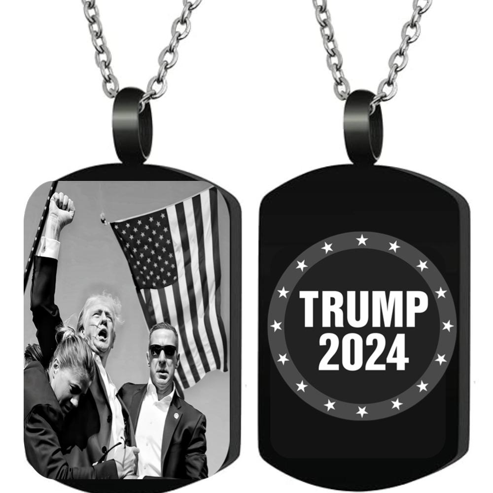 Trump Rally Labels Necklace