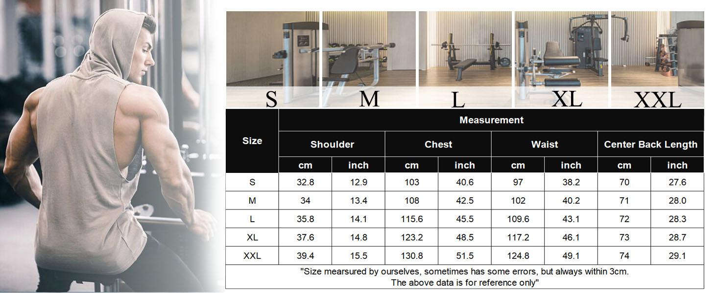 COOFANDY Men's 2 Pack Workout Hooded Tank Tops Bodybuilding Muscle Cut Off T Shirt Sleeveless Gym Hoodies