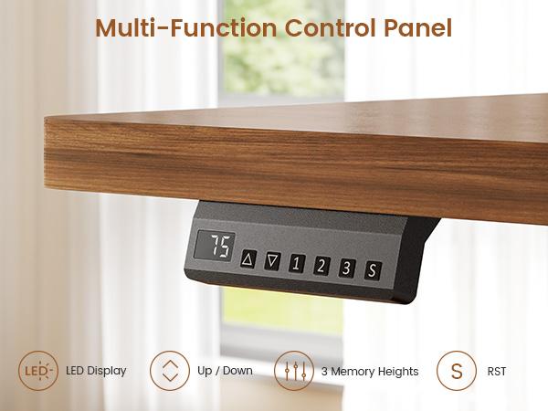 SEDETA 55 Inch Electric Standing Desk with 6 Drawers Adjustable Stand up Desk with Storage Computer Desks with Power Outlets Home Office Workstation