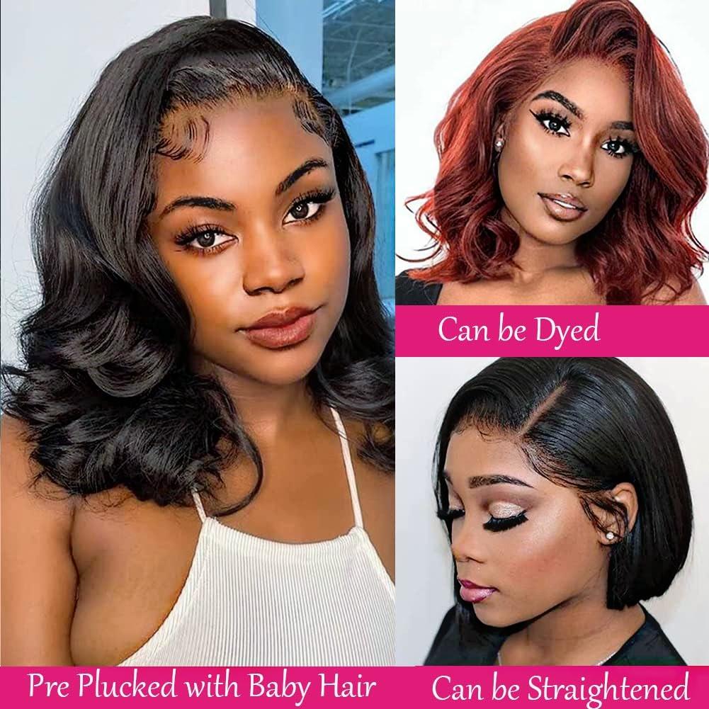 [Glueless Wig]Bling Hair Fashion 6x4 Pre-Cut Deep Glueless Wigs Human Hair Pre Plucked Lace Closure Wigs for Black Women 180 Density Deep Wave Curly Wig