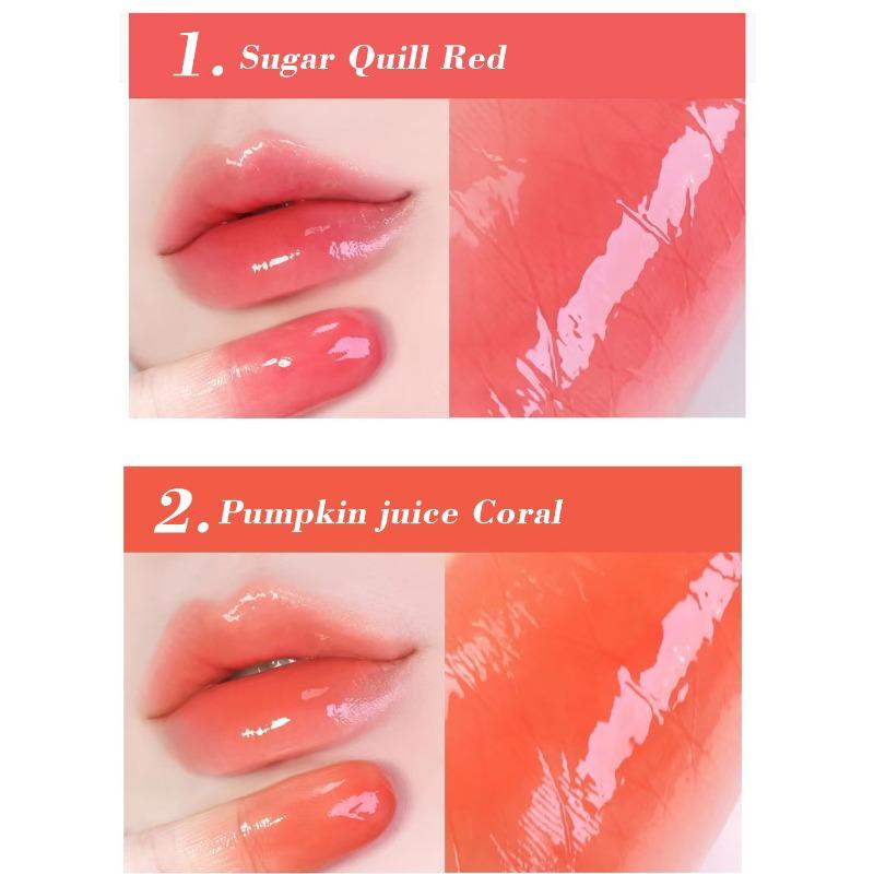 PAGE VINE Mirror Crystal Lip Oil Moisturizing Lip Honey Liquid Lipstick Pure Desire Lip Gloss Non-stick Cup