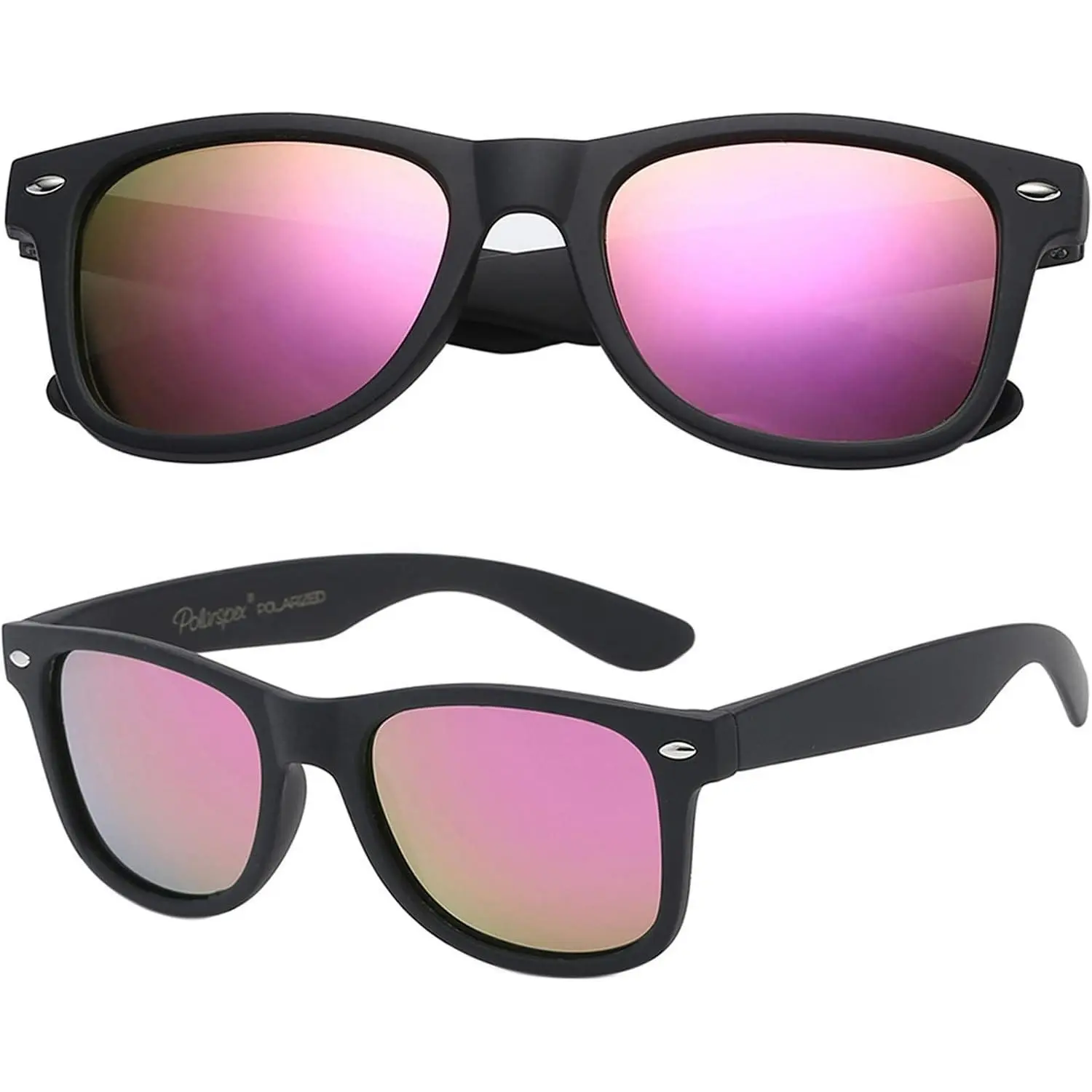 Rubberized Black | Polarized Pink Quartz