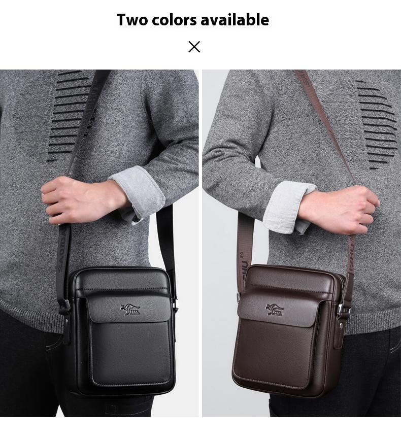 Men's Square Crossbody Bag, PU Leather Shoulder Bag, Stylish Casual Chest Messenger Bag, Durable and Versatile Accessory for Daily Use, Belt Shoulder Bags