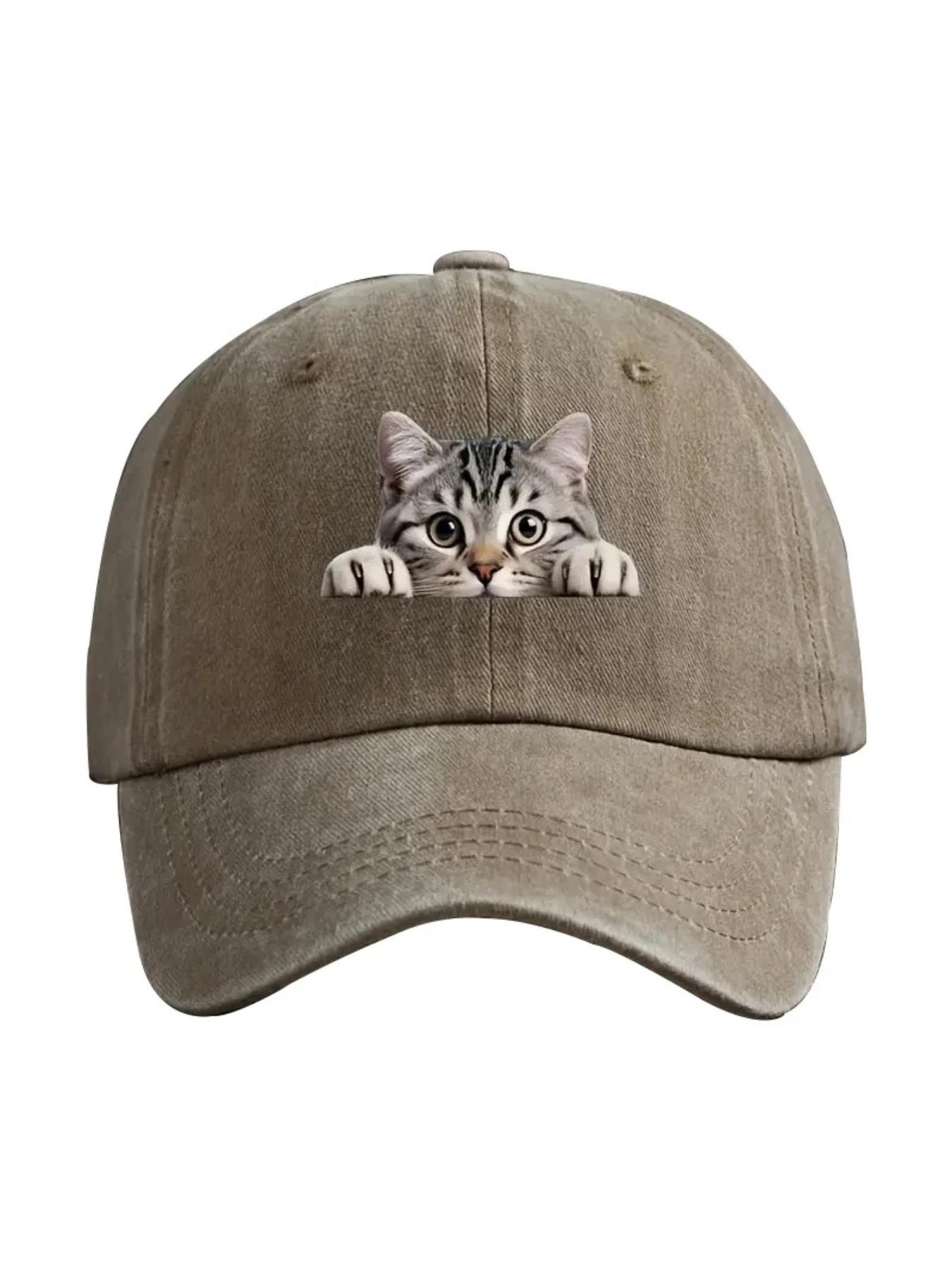 Fashion Washed Cotton Denim Baseball Caps Men Women Vintage Animal 3D Print Outdoor Sports Trucker Dad Hat Female Male Sun Hats