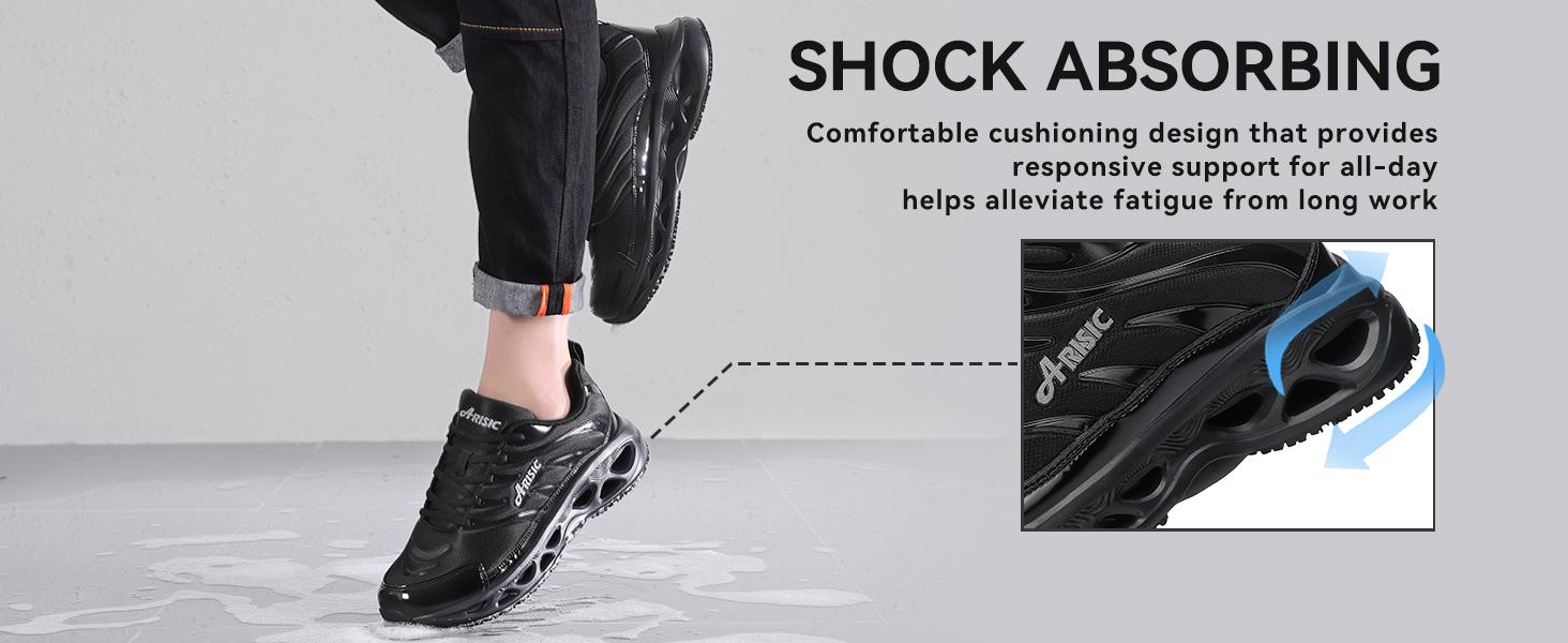 Unisex kitchen work shoes, waterproof, lightweight, oil-proof, wear-resistant and comfortable, breathable, casual work shoes