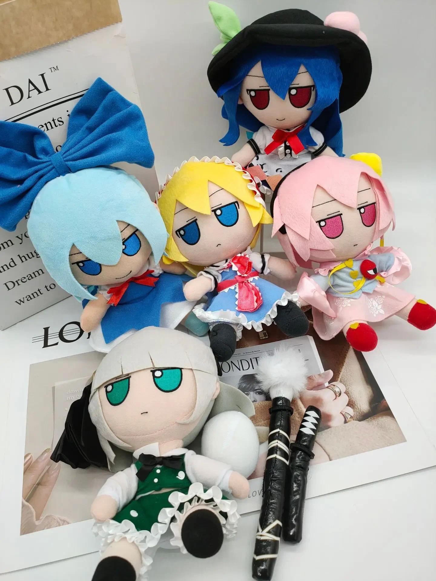 20CM Anime TouHou Project Smoke Plush Toys Kochiya Sanae Izayoi Sakuya Lolita Stuffed Dolls Plushie Pillow Figure Christmas Gift