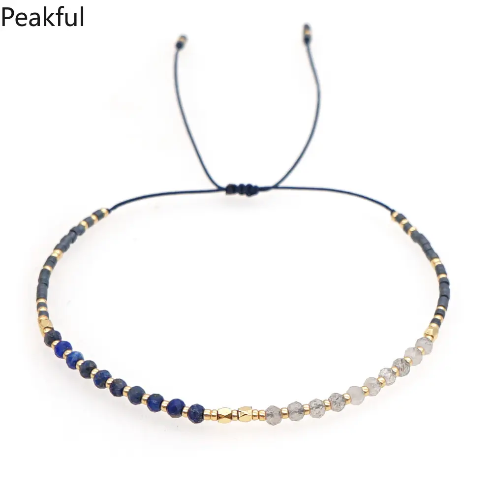 Beaded Bracelet Gift Seed Bead Simple Bracelets for Women Jewelry Adjustable Natural Stone Bracelets for Friendship Beaded Bracelet Gift Seed Bead Simple Bracelets for Women Jewelry Adjustable Natural Stone Bracelets for Friendship