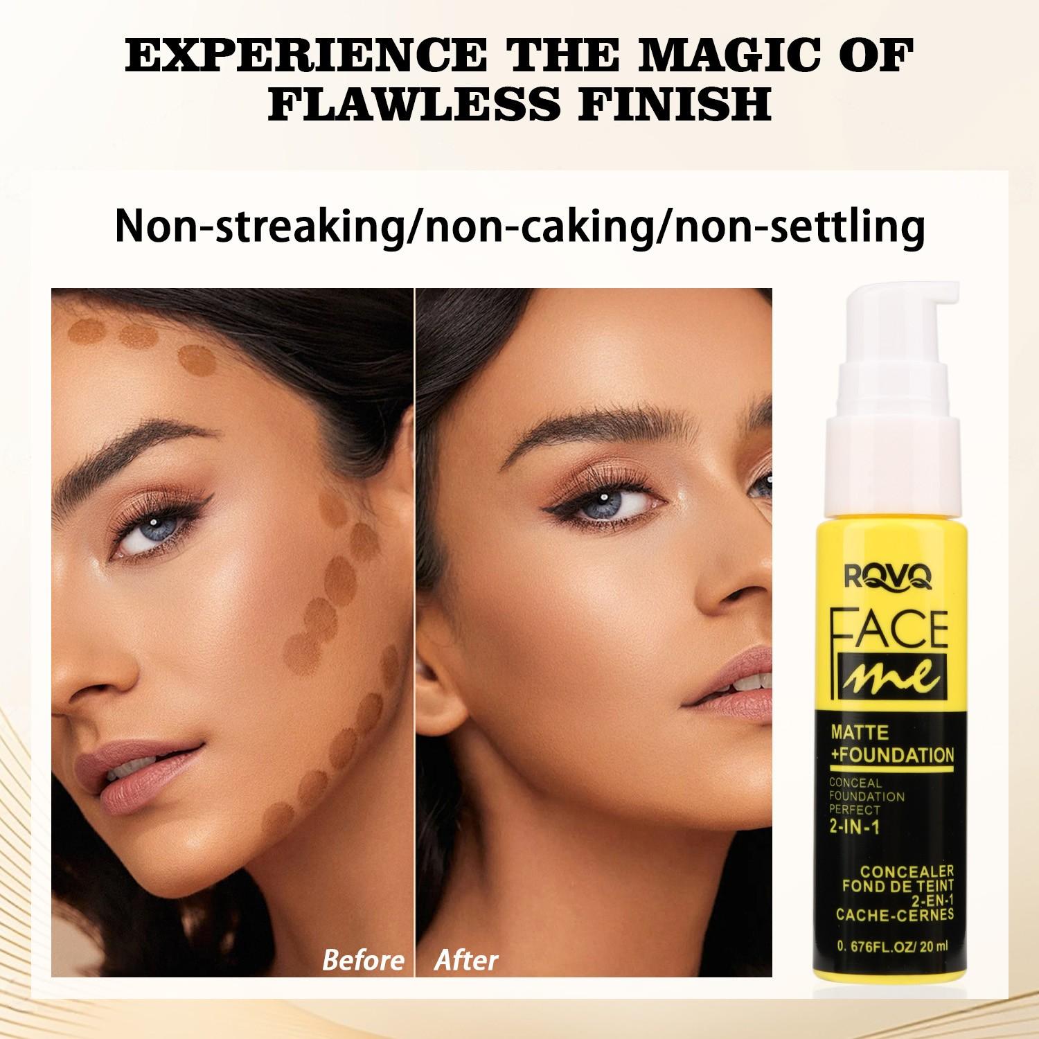 2-In-1 Concealer and Bb Cream, Moisturizing, Long-Lasting, Matte Finish, Suitable for All Skin Types, Ideal Gift for Women