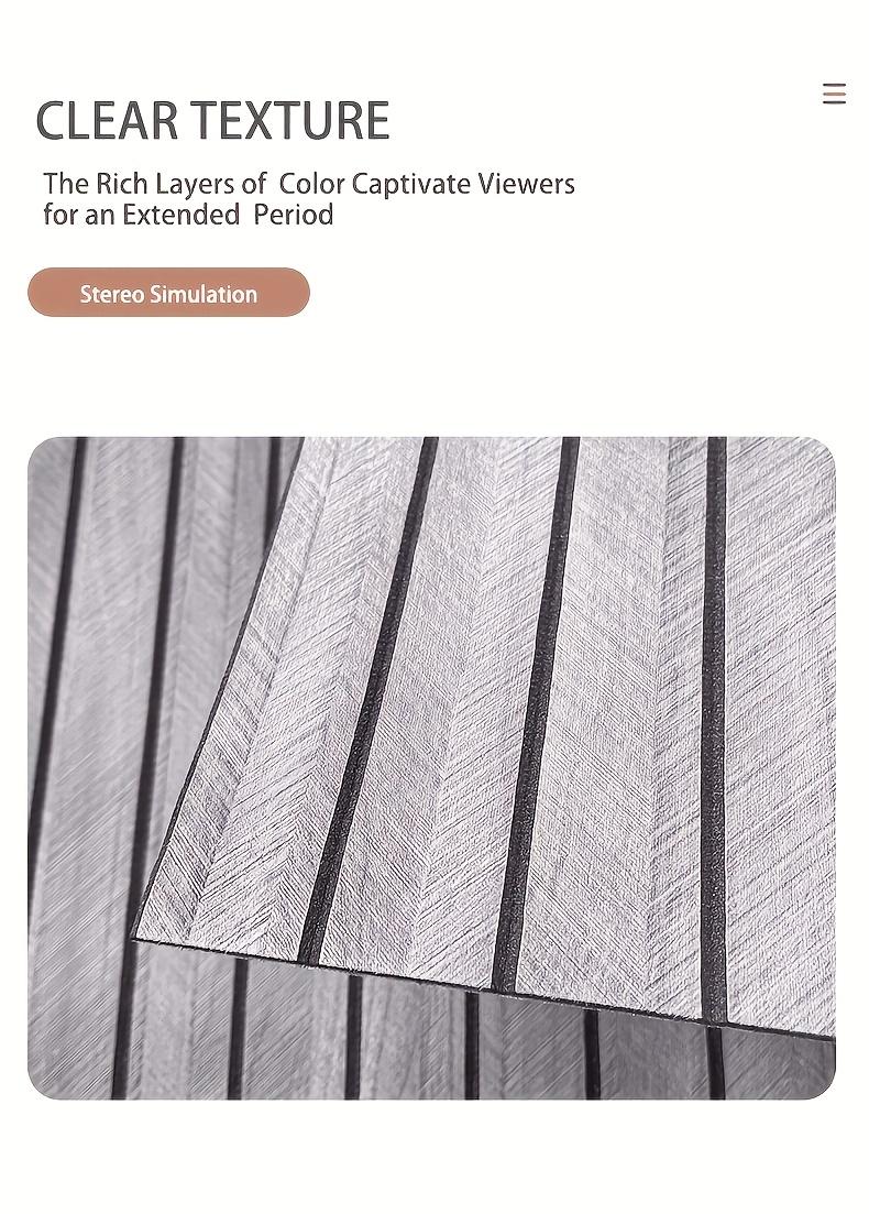 1 Roll 15x118 Inches Self-Adhesive 3D Wall Panel, Thickened Textured Grid Pattern, Peel and Stick PVC Wallpaper, No Glue Easy Installation, 3D Embossed Wall Stickers for Living Room Bedroom Bathroom Accent Wall Decor, Removable Home Improvement