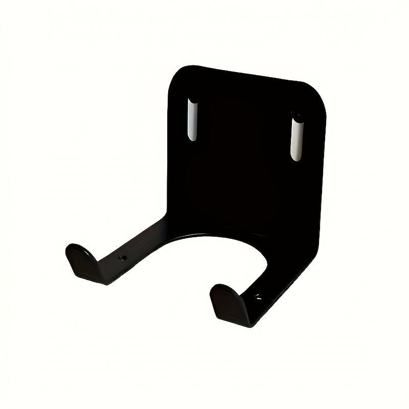 Heavy-Duty Steel Lawn Mower Wall Mount, Easy to Install Garage Organizer, For Lawn Mower & Hedge Trimmer, Black Metal Tool Storage Hook with Vent Slots