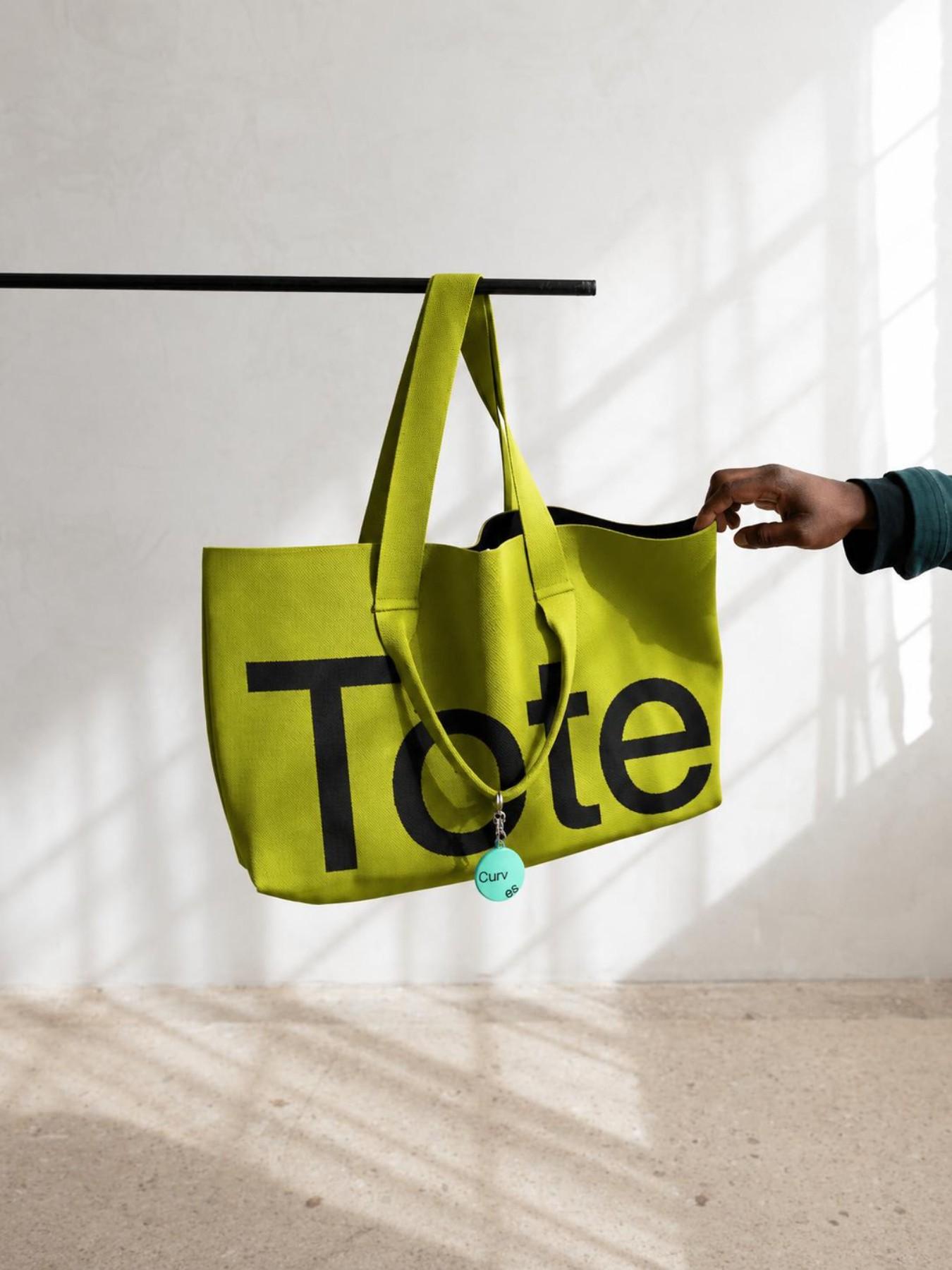 Large Capacity Letter Tote Bag, Woven Knit Shoulder Bag, Fashion Handbag, Crossbody Bag, Stylish and Practical Accessory