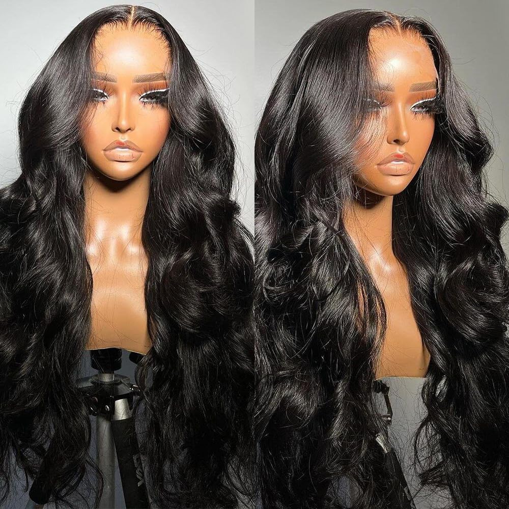 Bling Hair 13x6 Lace Frontal Wig Human Hair 30 32 Inch 13x4 Transparent Lace Front Preplucked Natural Body Wave Human Hair Wigs for Women