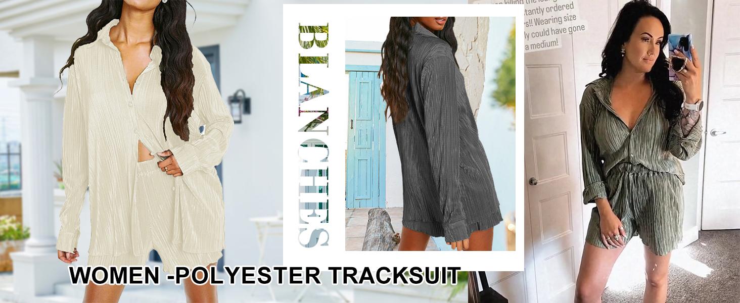 MNLYBABY Women's Shirt Shorts Set: High-Quality Polyester Fiber, Soft & Breathable, Elastic Fabric, Pleated Design, Casual Loungewear, S-XXL Sizes, Green Color, Perfect for Leisure, Daily Wear, Home, Outdoor, Party Beach Birthday MNLYBABY Women's Shirt Shorts Set: High-Quality Polyester Fiber, Soft & Breathable, Elastic Fabric, Pleated Design, Casual Loungewear, S-XXL Sizes, Green Color, Perfect for Leisure, Daily Wear, Home, Outdoor, Party Beach Birthday