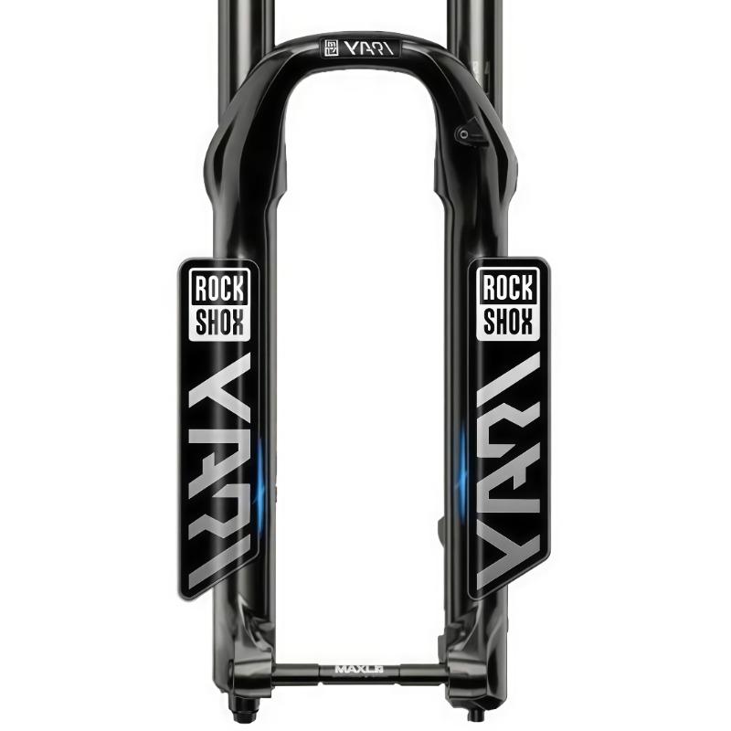 2D Flat Motorcycle Sticker Set of 3 Rockshox Bike Fork Stickers - Mountain Bike Fork Decals, Durable Bike Accessories, Stylish