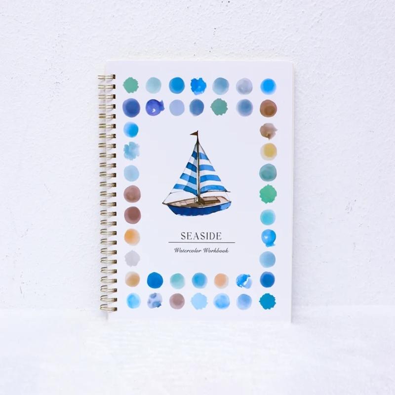 Beautiful Cartoon Watercolor Painting Book, Sketch Paper for Coloring, Water Coloring Books, Easy to Use, Ideal for Art Enthusiasts, Perfect Gift (no Brushes Included)