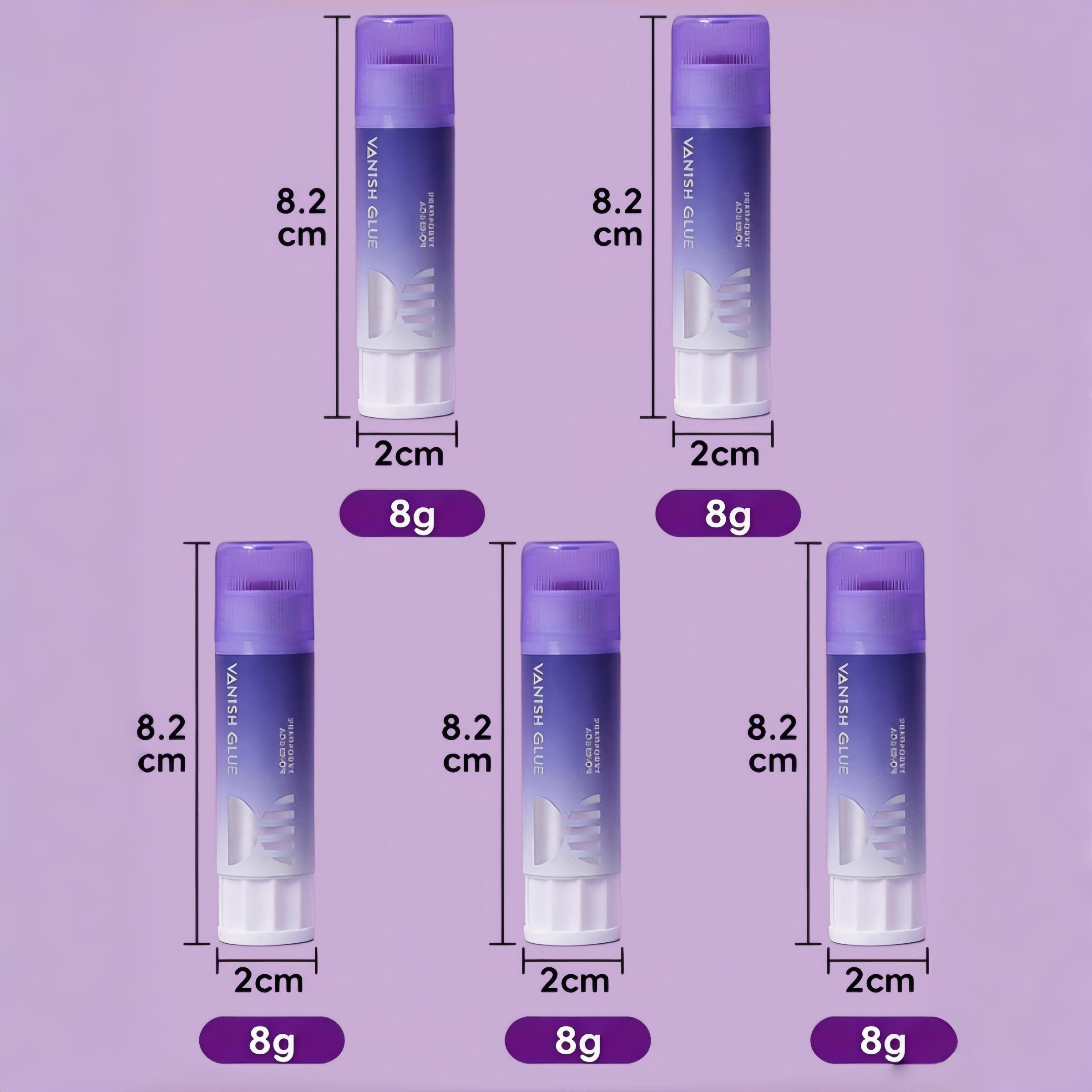 Color-Changing Pvp Glue Stick, High Adhesive Craft Glue, Ideal for Stationery, Back-To-School, Handmade Sticking, DIY Projects