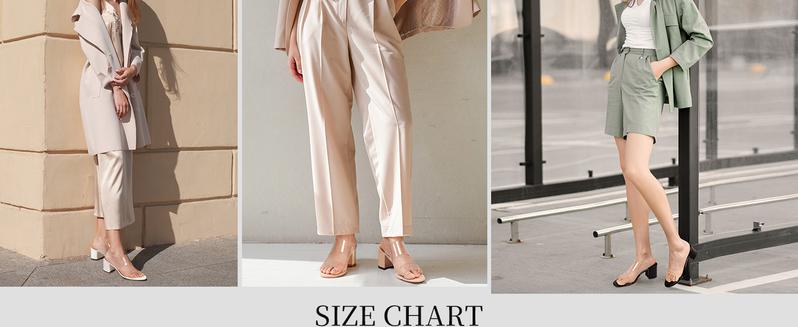 MUSSHOE Clear Strap Heels Women’s Open Toe Chunky Low Block Pumps