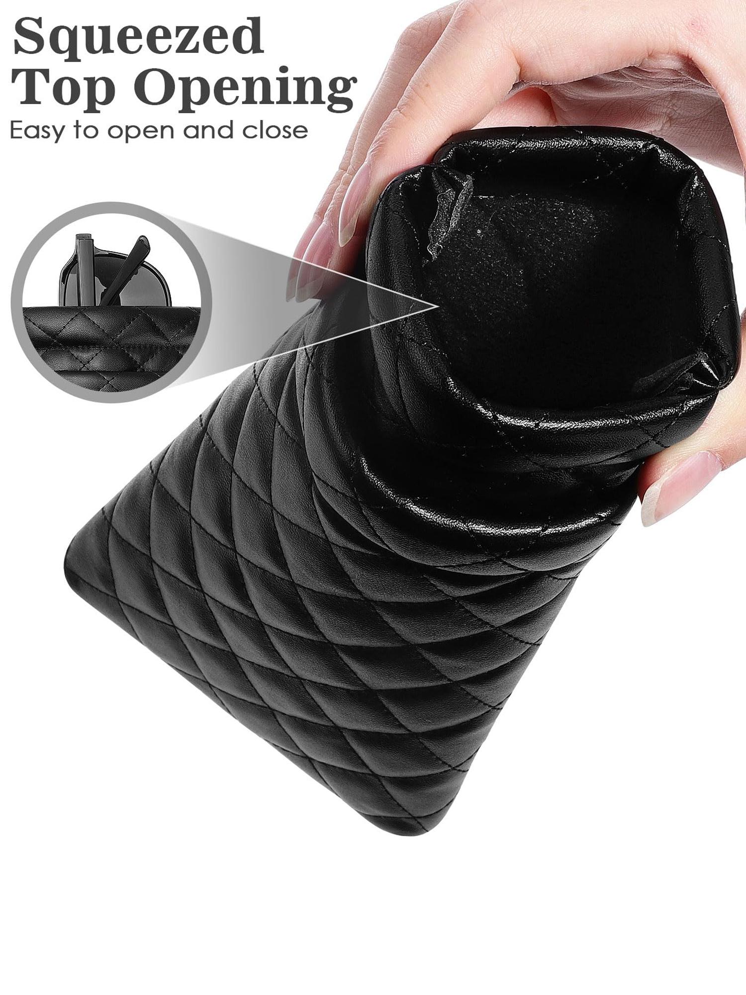 Latest Fashion Makeup Storage Bag, Handheld Cosmetic Pouch, Makeup Organizer Pouch, Soft Material Lightweight Glasses Case, Unisex Eyewear Accessories for Everyday Use, Christmas Gift, Valentine's Day Gift, Ideal Gift